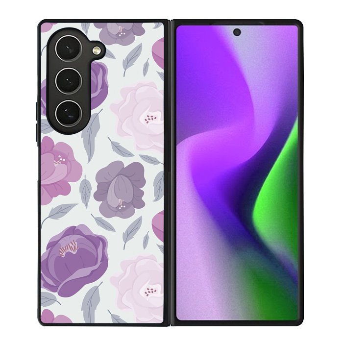 Floral Flower Purple Samsung Galaxy Z Fold 6 5G 2024 Case OV11089