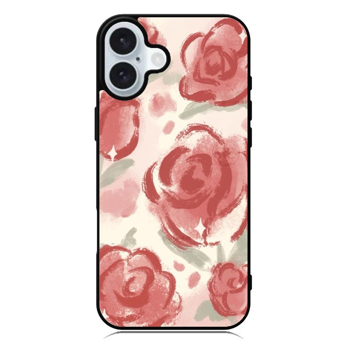 Rose Painting iPhone 16 Plus Case QC11016