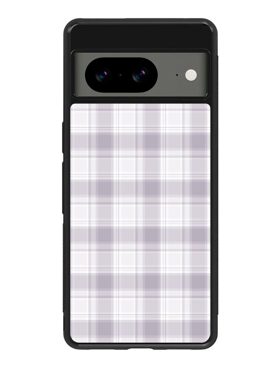 Grid Line Aesthetic Soft Purple Google Pixel 8A Case QC11103