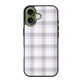 Grid Line Aesthetic Soft Purple iPhone 17 Case QC11103