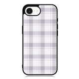 Grid Line Aesthetic Soft Purple iPhone 16e Case OV11103