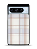 Grid Aesthetic Soft Brown Google Pixel 8 Pro Case QC11102