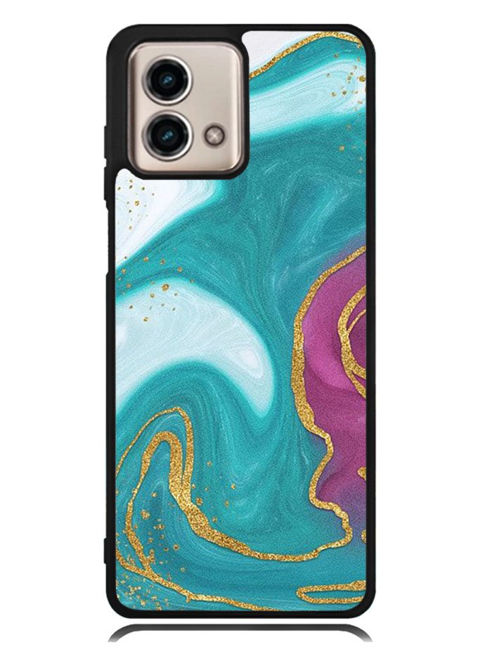 Marble Green and Purple Motorola Moto G Stylus 5G 2023 Case OV10963