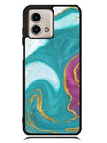 Marble Green and Purple Motorola Moto G Stylus 5G 2023 Case OV10963