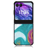 Marble Green and Purple Motorola Moto Razr Plus 2024 , Moto Razr+ 2024 Case OV10963