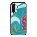 Marble Green and Purple Samsung Galaxy A16 5G Case RC10963