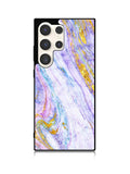 Marble Purple Gold Soft Samsung Galaxy S25 Ultra 5G Case QC10965
