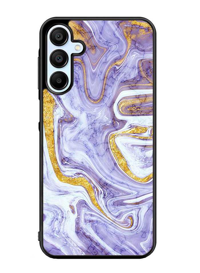 Beautifull Marble Purple and Gold Samsung Galaxy A35 5G Case OV11157