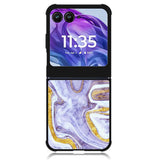 Beautifull Marble Purple and Gold Motorola Moto Razr Plus 2024 , Moto Razr+ 2024 Case OV11157