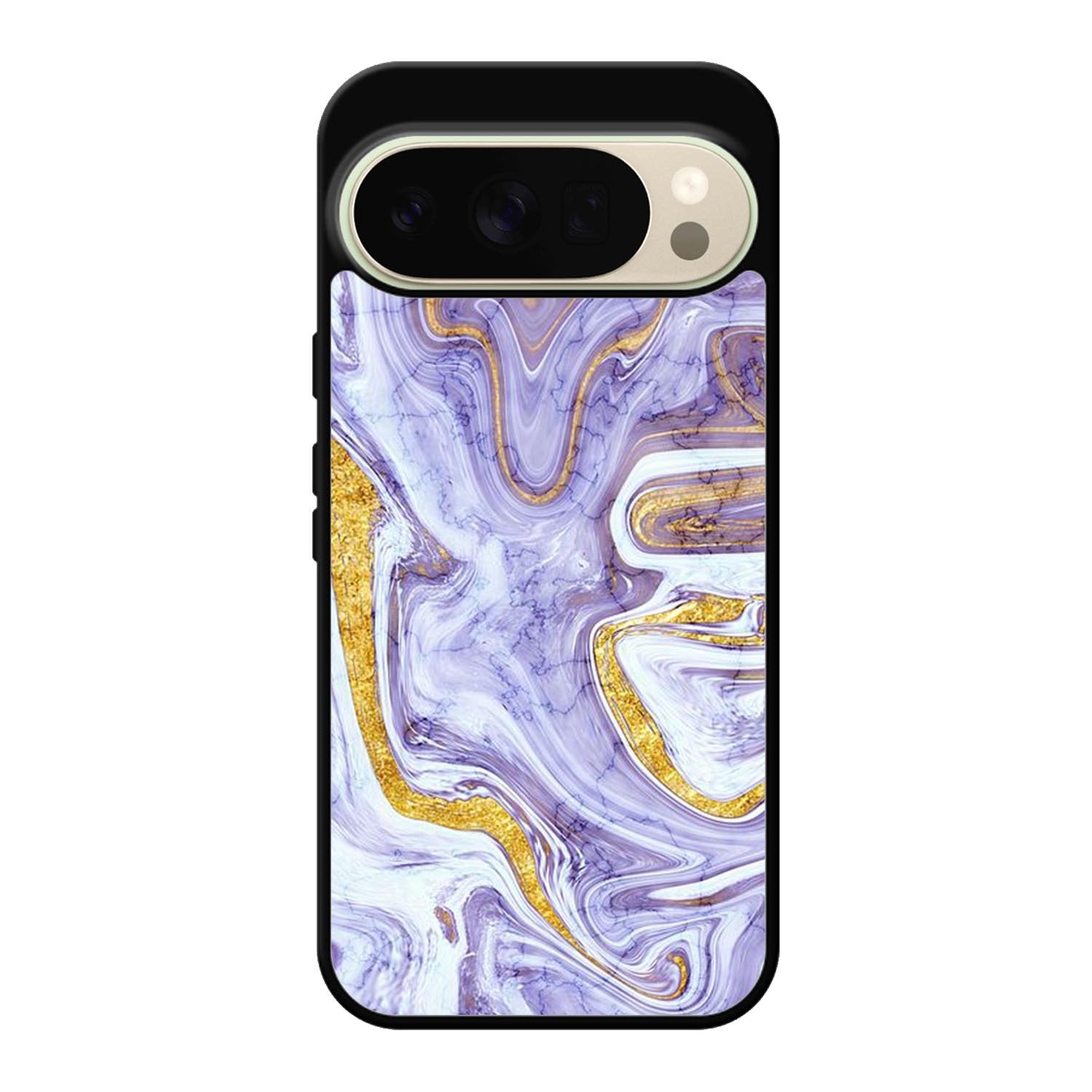 Beautifull Marble Purple and Gold Google Pixel 10 Pro XL Case OV11157