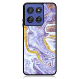 Beautifull Marble Purple and Gold Motorola Moto G Stylus 5G 2025 Case OV11157