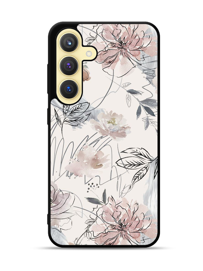 Aesthetic Floral Flower Samsung Galaxy S25 5G Case OV11137