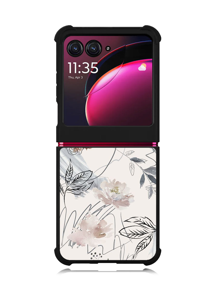 Aesthetic Floral Flower Motorola Moto Razr Plus 2023 , Moto Razr+ 2023 Case OV11137