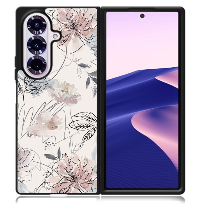 Aesthetic Floral Flower Samsung Galaxy Z Fold 7 Case OV11137