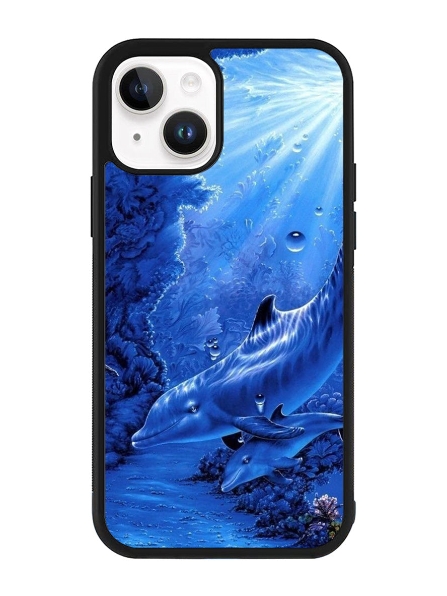 Dolphine in the Sea iPhone 15 Plus Case OV11063