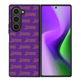 Lakers Pattern LA Samsung Galaxy Z Fold 6 5G 2024 Case OV10887