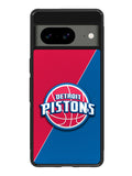 Red Blue Detroit Pistons Google Pixel 8A Case QC10804
