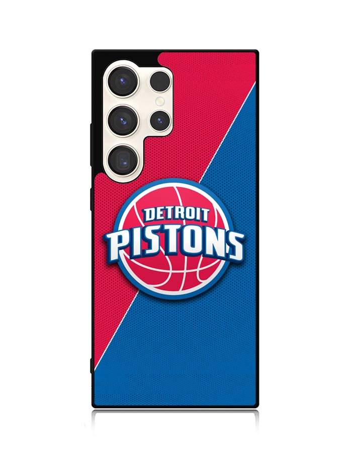 Red Blue Detroit Pistons Samsung Galaxy S25 Ultra 5G Case QC10804