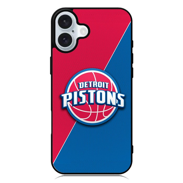 Red Blue Detroit Pistons iPhone 16 Case QC10804