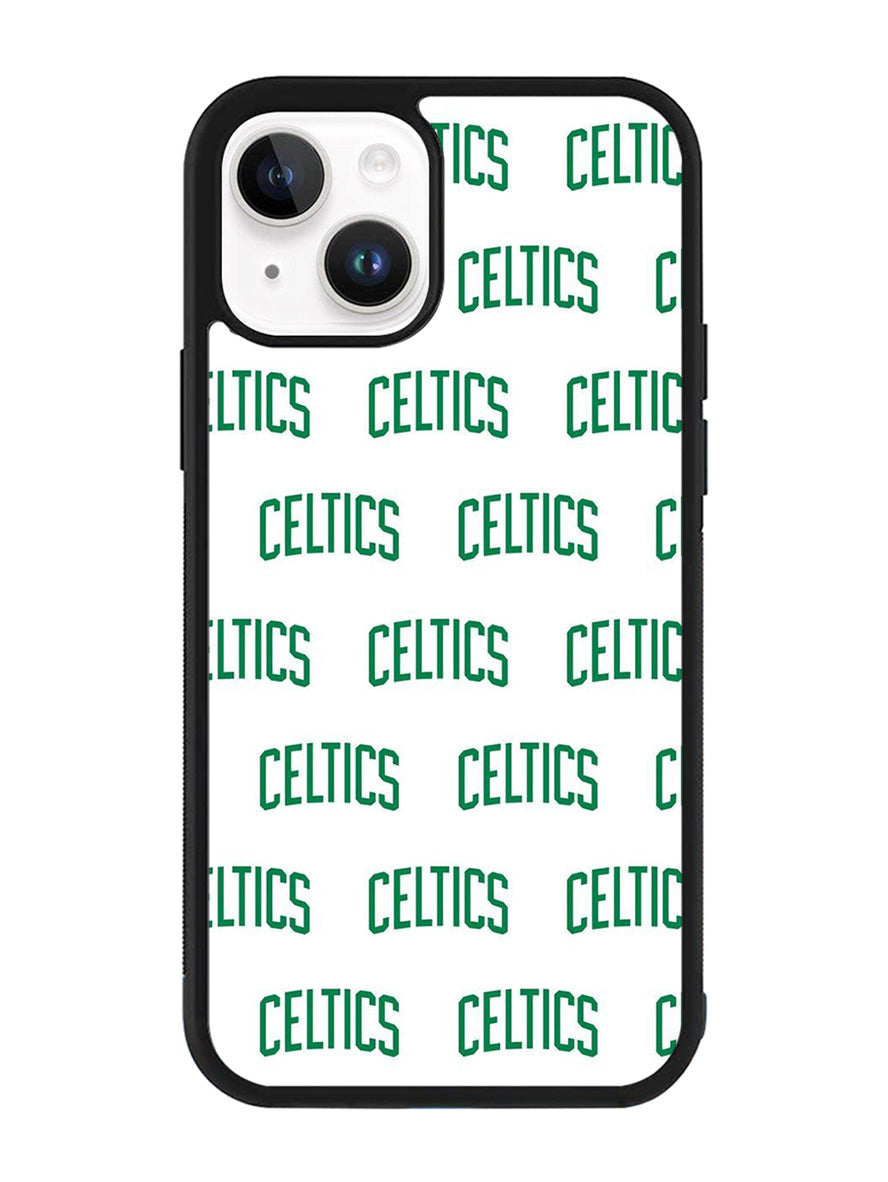 Celtics Pattern Logo iPhone 14 Plus Case QC10917