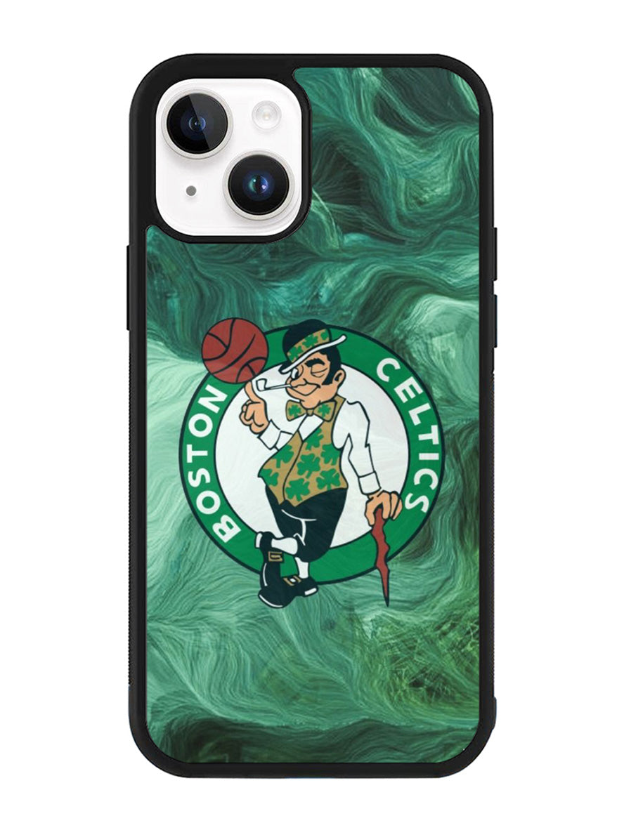 Marble Boston Celtics iPhone 14 Plus Case QC10894