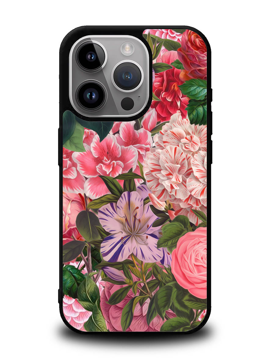 Floral Flower Pattern iPhone 16 Pro Max Case QC10566