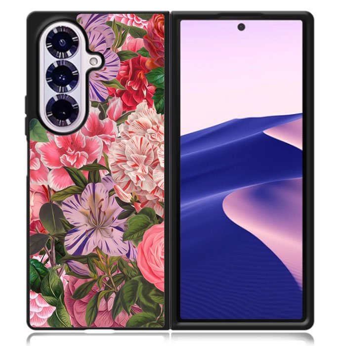 Floral Flower Pattern Samsung Galaxy Z Fold 7 Case OV10566