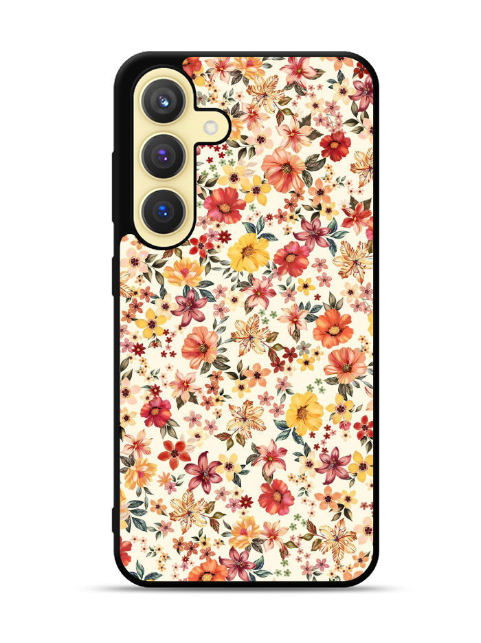 Floral Flower Vintage Samsung Galaxy S25 5G Case OV10567