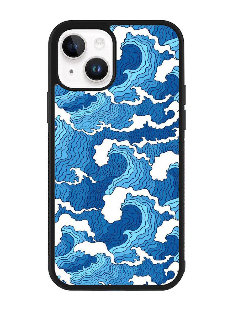 Abstract Wave iPhone 14 Plus Case QC10628