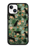 Black Panther on Flores iPhone 15 Plus Case OV10654