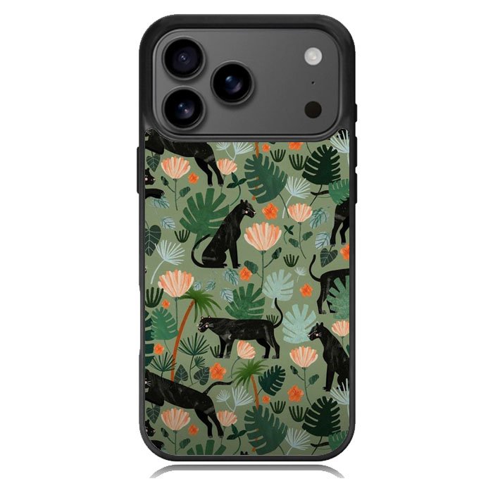 Black Panther on Flores Samsung Galaxy S26 Case OV10654