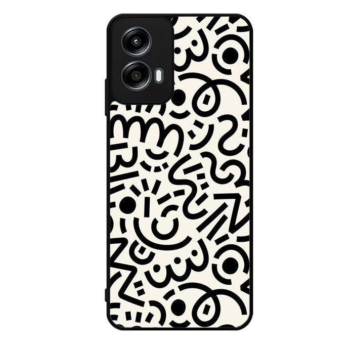 Abstract Doodle Motorola Moto G Play 2024 Case OV10626