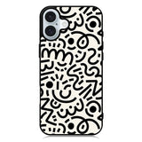 Abstract Doodle iPhone 16 Case QC10626