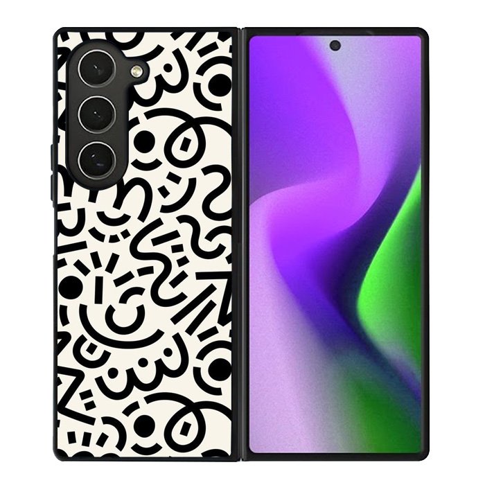 Abstract Doodle Samsung Galaxy Z Fold 6 5G 2024 Case OV10626