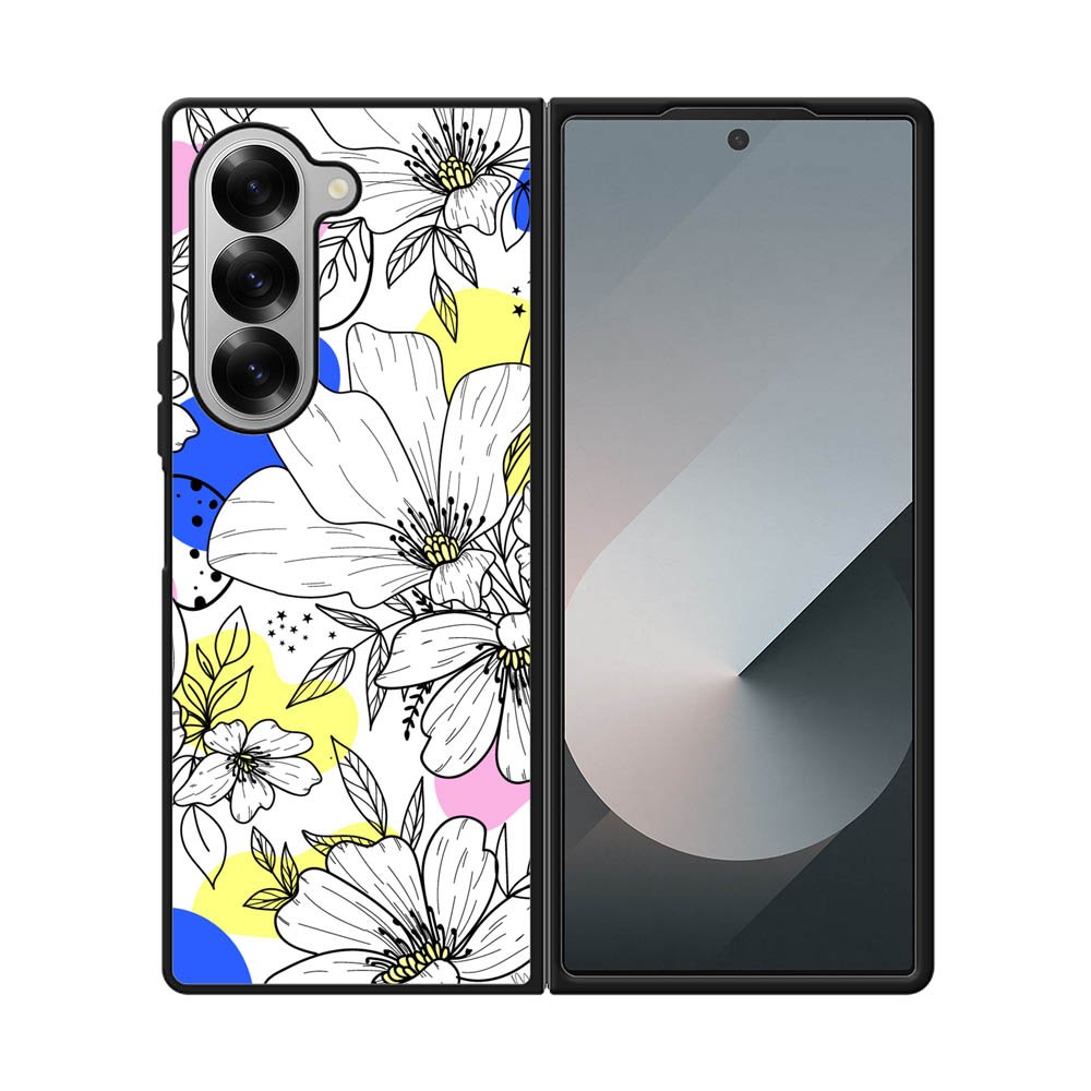 Floral Flower Color Samsung Galaxy Z Fold 7 5G Case OV10565