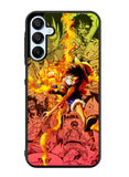 Fire Luffy One Piece Samsung Galaxy A35 5G Case OV10563