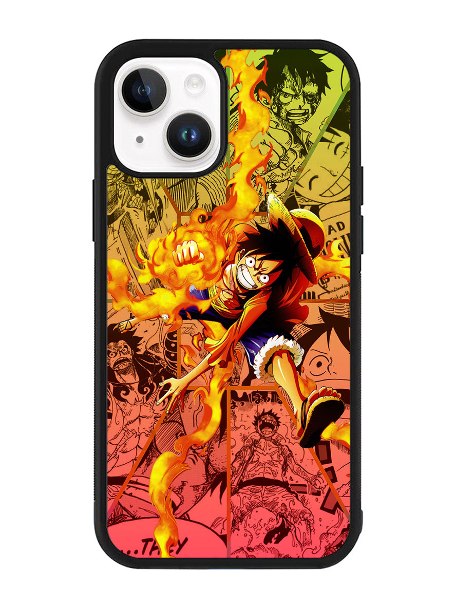 Fire Luffy One Piece iPhone 14 Case QC10563