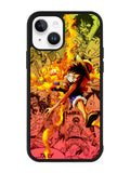 Fire Luffy One Piece iPhone 14 Plus Case QC10563