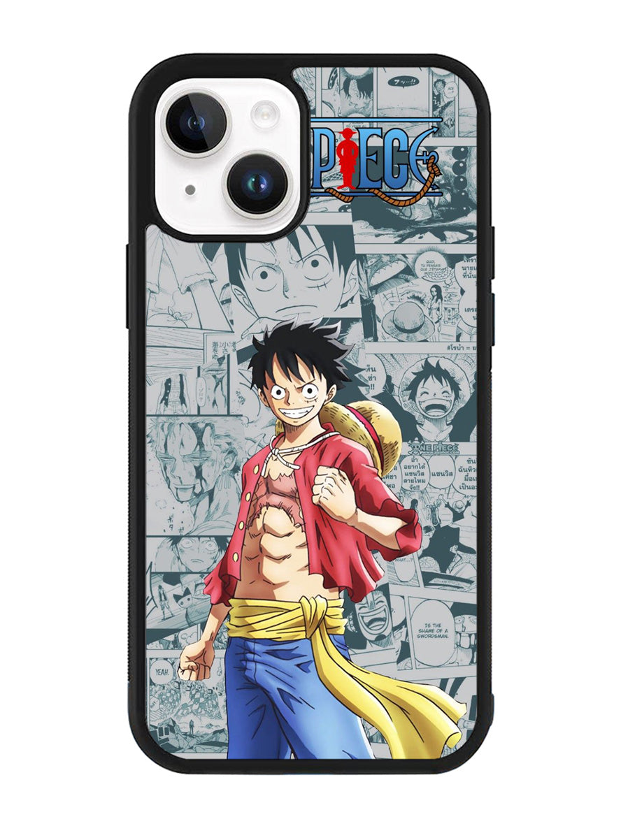 One Piece Comics Luffy iPhone 14 Plus Case QC10524