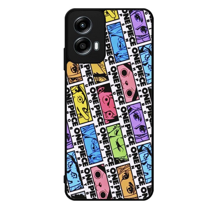 One Piece Sticker Face Motorola Moto G Play 2024 Case OV10530