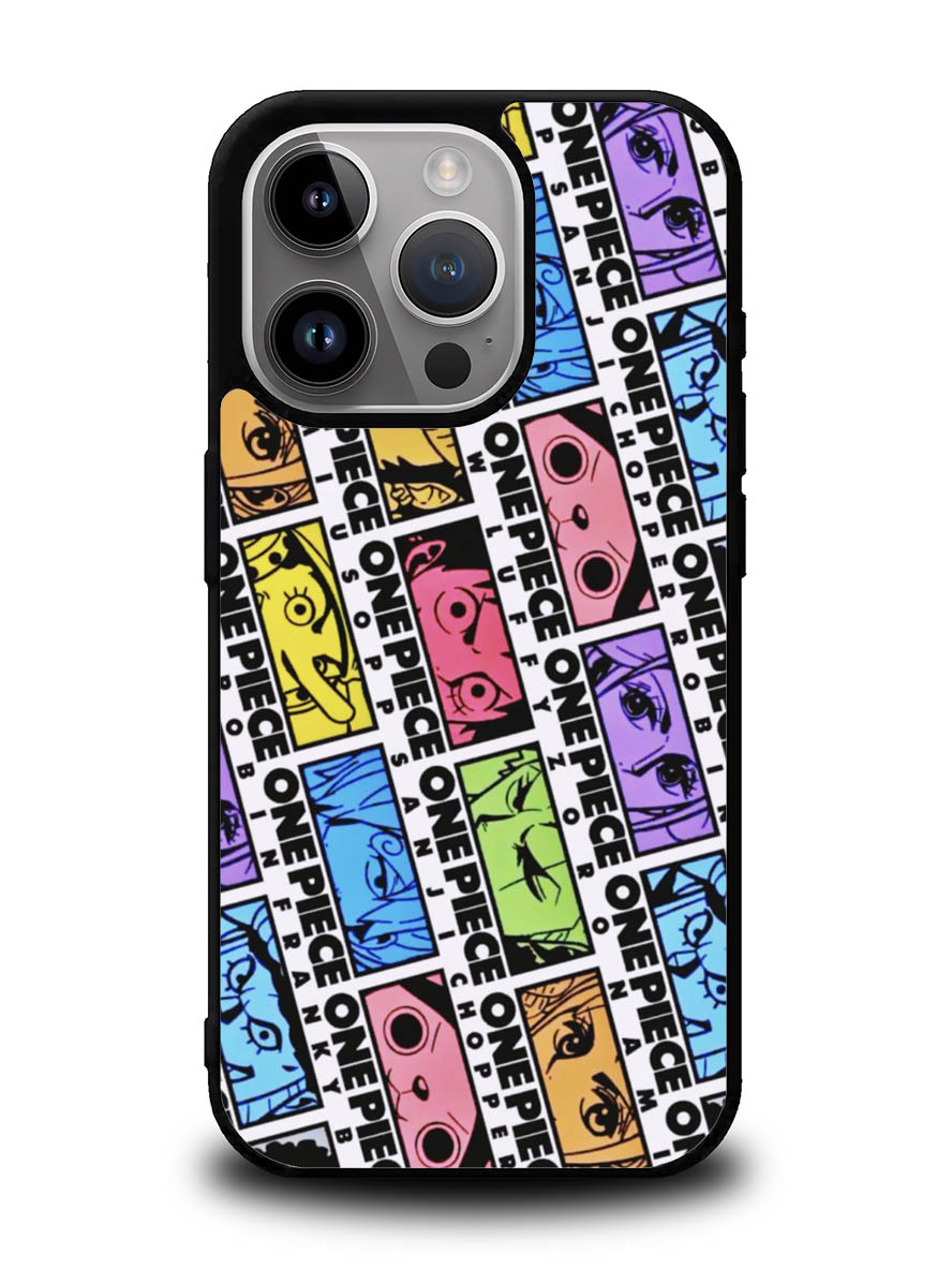 One Piece Sticker Face iPhone 16 Pro Max Case QC10530