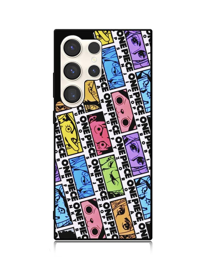 One Piece Sticker Face Samsung Galaxy S25 Ultra 5G Case QC10530