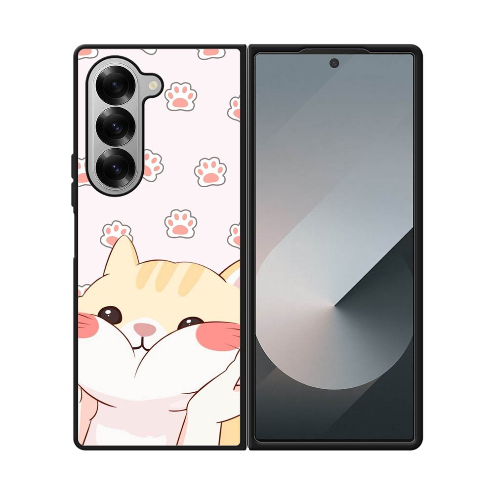 Cute Cat Pussy FLO503 Samsung Galaxy Z Fold 7 5G Case