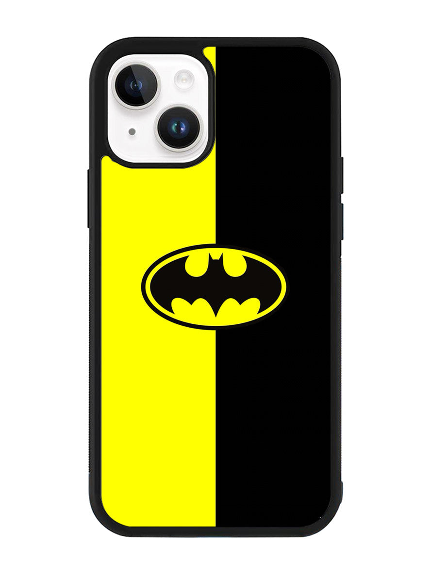 Batman Logo Yellow Black iPhone 14 Case QC0112