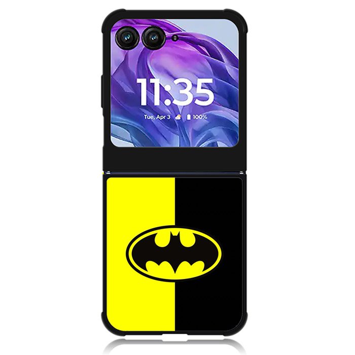 Batman Logo Yellow Black Motorola Moto Razr Plus 2024 , Moto Razr+ 2024 Case OV0112