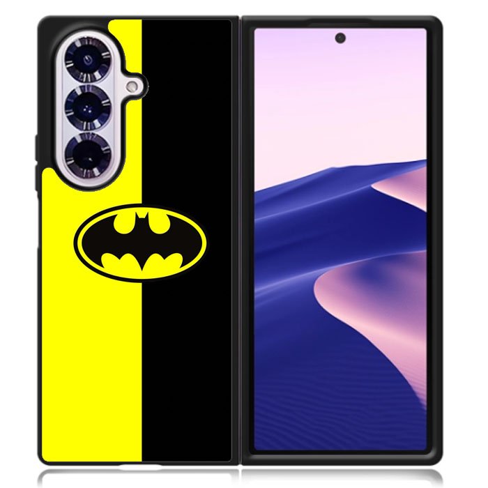 Batman Logo Yellow Black Samsung Galaxy Z Fold 7 Case OV0112