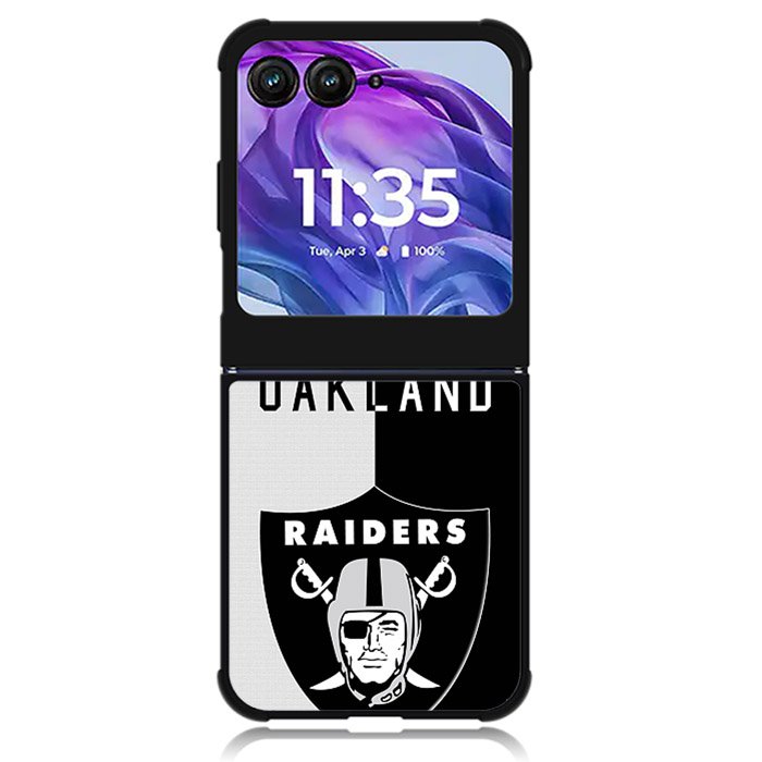 Oakland Raiders BW Motorola Moto Razr Plus 2024 , Moto Razr+ 2024 Case OV0118