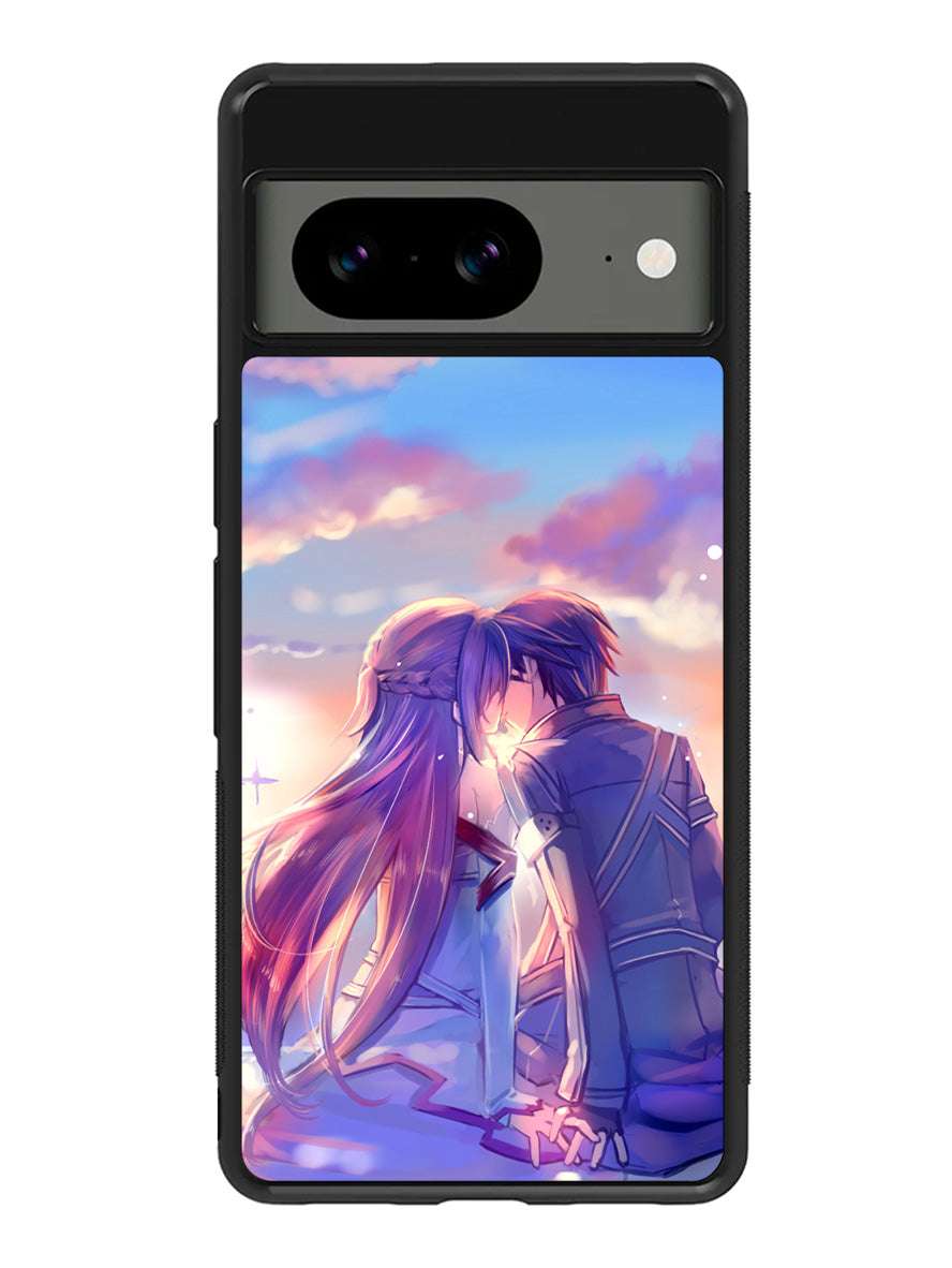 Anime Asuna Yuuki Kirito Sinon SAO Google Pixel 8 Case QC0123