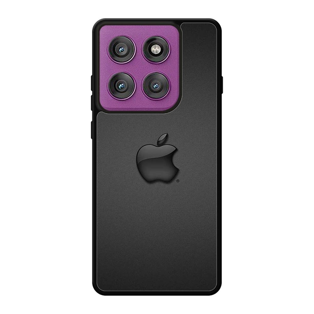 Apple Logo Black Motorola Moto Edge 60 Pro Case OV0134