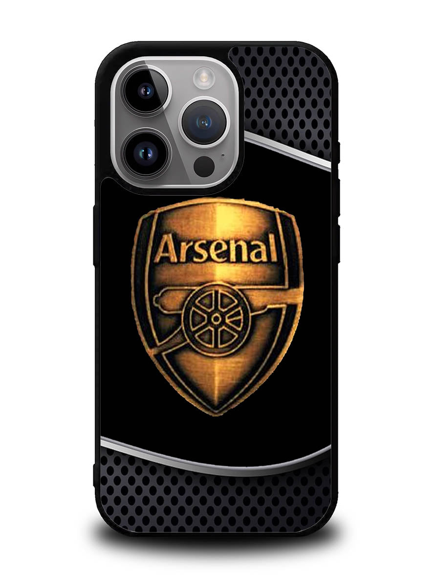 Arsenal Logo Gold 2nd iPhone 15 Pro Case